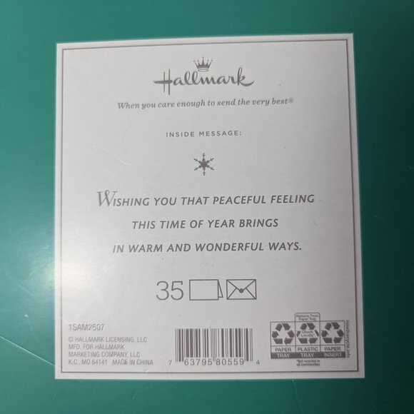 NEW- Hallmark Deluxe Holiday Cards - 35 Count - Snowy River Scene Christmas - Picture 4 of 4